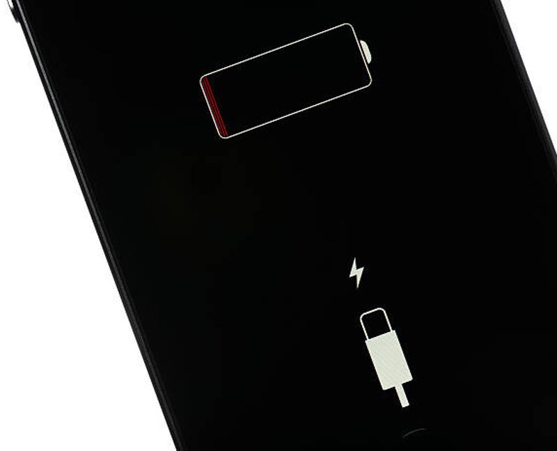 Batterie de téléphone faible